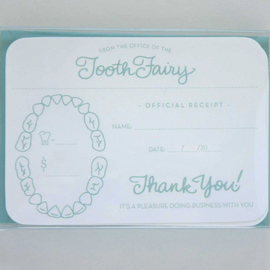 Official Receipts from the Tooth Fairy Box Set