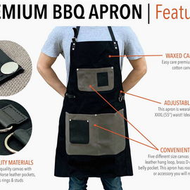 Waxed Canvas Grilling Apron
