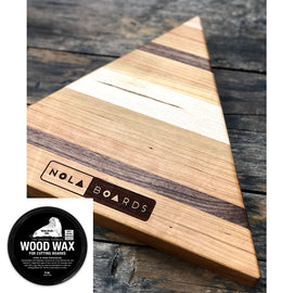 NOLA Boards - Marigny Triangle Cheese Board with Wood Conditioner