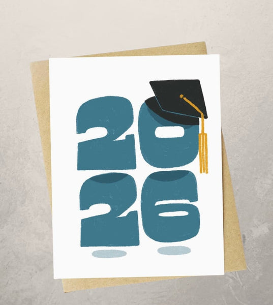 2026 Green Diploma Graduation Card
