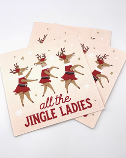 All the Jingle Ladies Cocktail Napkin