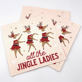 All the Jingle Ladies Cocktail Napkin