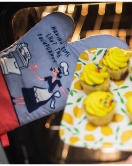 Baking Some Shut the Fucupcakes Oven Mitt