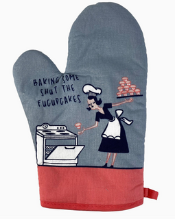 Baking Some Shut the Fucupcakes Oven Mitt