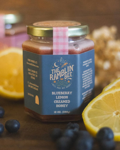 Blueberry Lemon Creamed Honey