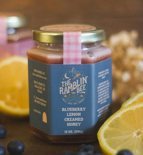 Blueberry Lemon Creamed Honey
