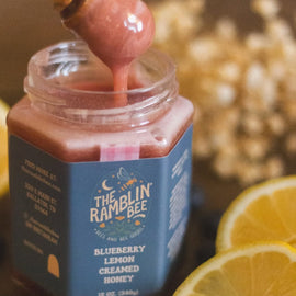 Blueberry Lemon Creamed Honey