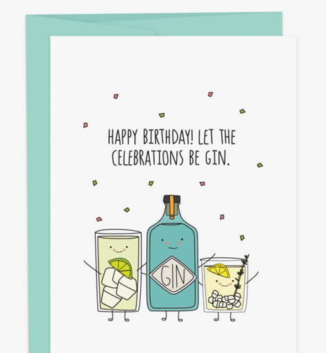 Celebrations Be Gin Birthday Card