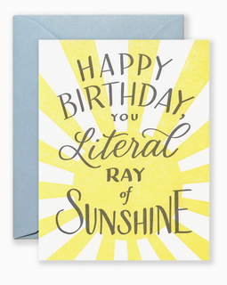 Happy Birthday Ray of Sunshine Card