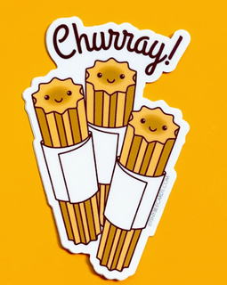 Churro Vinyl Sticker "Churray!"