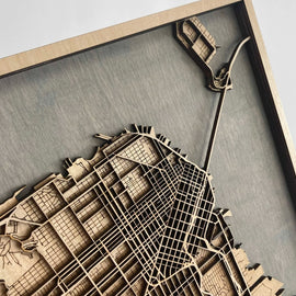 New Orleans City Wall Map