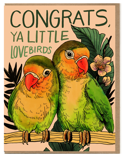 Congrats Ya Little Love Birds Card