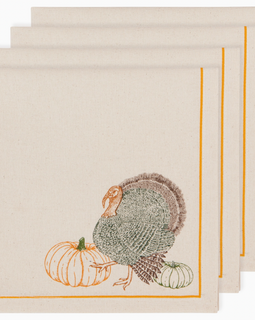 Cornucopia Thanksgiving Printed Napkins Set of 4