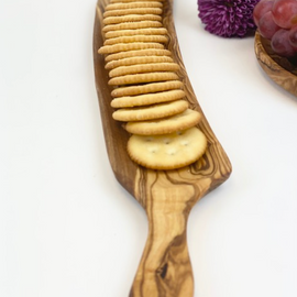 Olive Wood Cracker Tray