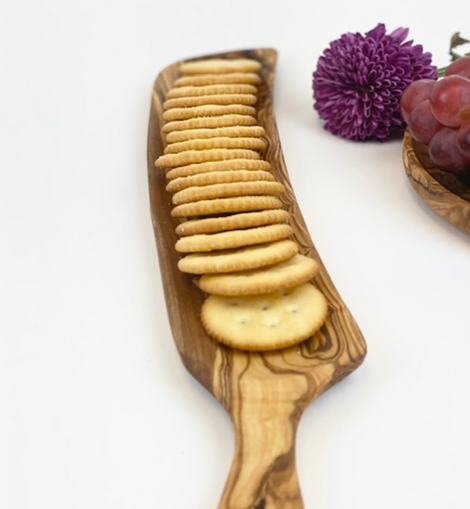 Olive Wood Cracker Tray