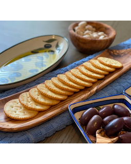 Olive Wood Cracker Tray
