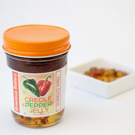 Jar of Louisiana-made Creole Pepper Jelly.