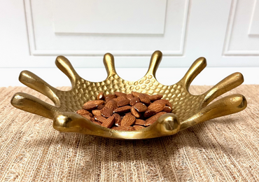 Gold Hammered Splash Dish