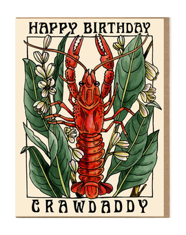Happy Birthday Crawdaddy Card