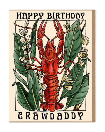 Happy Birthday Crawdaddy Card