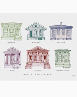 Homes of New Orleans Art Print