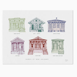 Homes of New Orleans Art Print