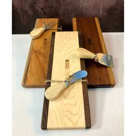 Tracks Accoutrement Board and Cheese Knife Gift Set