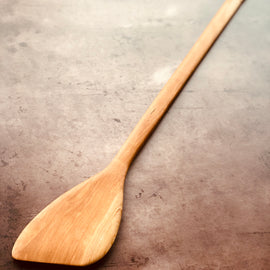 Wooden roux paddle
