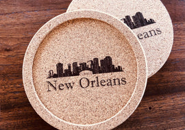 New Orleans Skyline Coaster Set