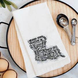 La Words Kitchen Towel