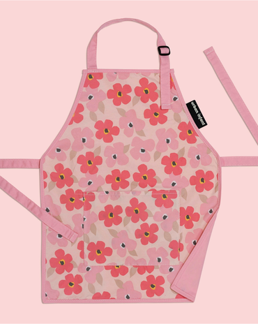 Little Helper Kids Apron Poppies