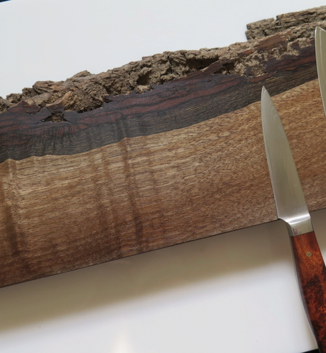 Live Edge Walnut Magnetic Knife Holder