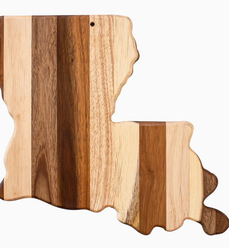 Louisiana Shaped Serving Board