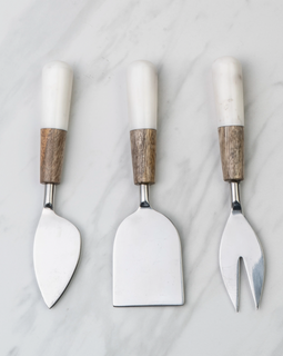 Marble Cheese Knives (Set of 3)