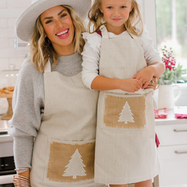 Children's Modern Farmhouse Christmas Apron