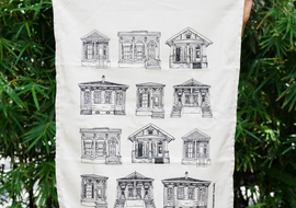 New Orleans Homes Kitchen Towel