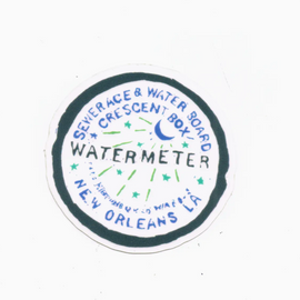New Orleans Water Meter Sticker