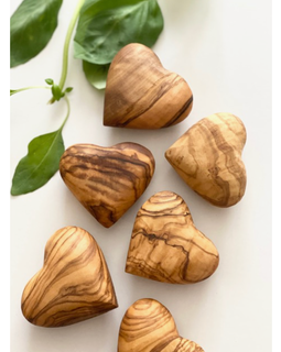 Olive Wood Heart