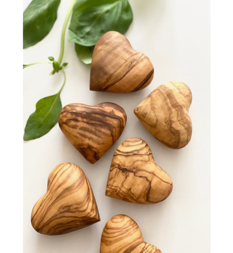 Olive Wood Heart