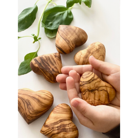 Olive Wood Heart