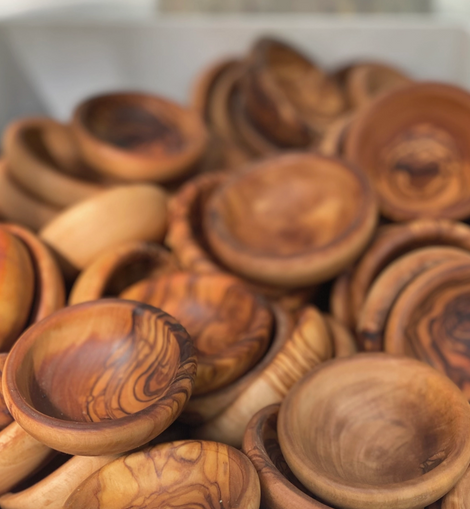 Olive Wood Pinch Bowl