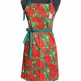 Poinsettia Apron