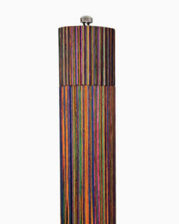 Handcrafted colorful wood pepper grinder