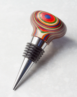 Rainbow Wine Bottle Stopper