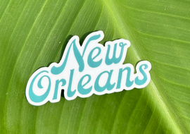 Retro New Orleans Vinyl Sticker