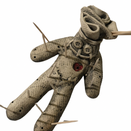 Ceramic Voodoo Doll Pick Holder