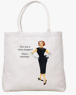 Wine Stopper Tote Bag