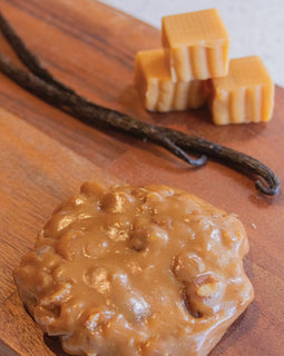 Aunt Sally’s classic Creole pralines 6 piece box, New Orleans candy made with pecans and sugar in traditional recipe