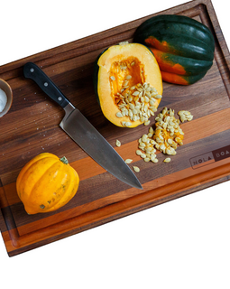 Walnut Big Easy Cutting Board with curved edge