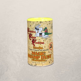 container of Magic Swamp Dust Cajun seasoning Louisiana spice blend